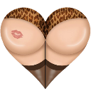 43730-leopardprintassheart 43730-leopardprintassheart