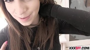 Sapphic cougar penalizing teenage burglars