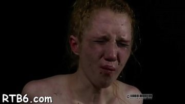 Gagged hottie loves anguished torment for her sexy assets